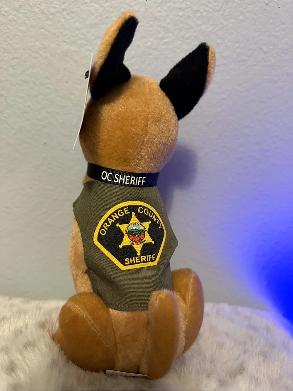 Sheriff German Shepherd Plush Dog Stuffed Animal Toy